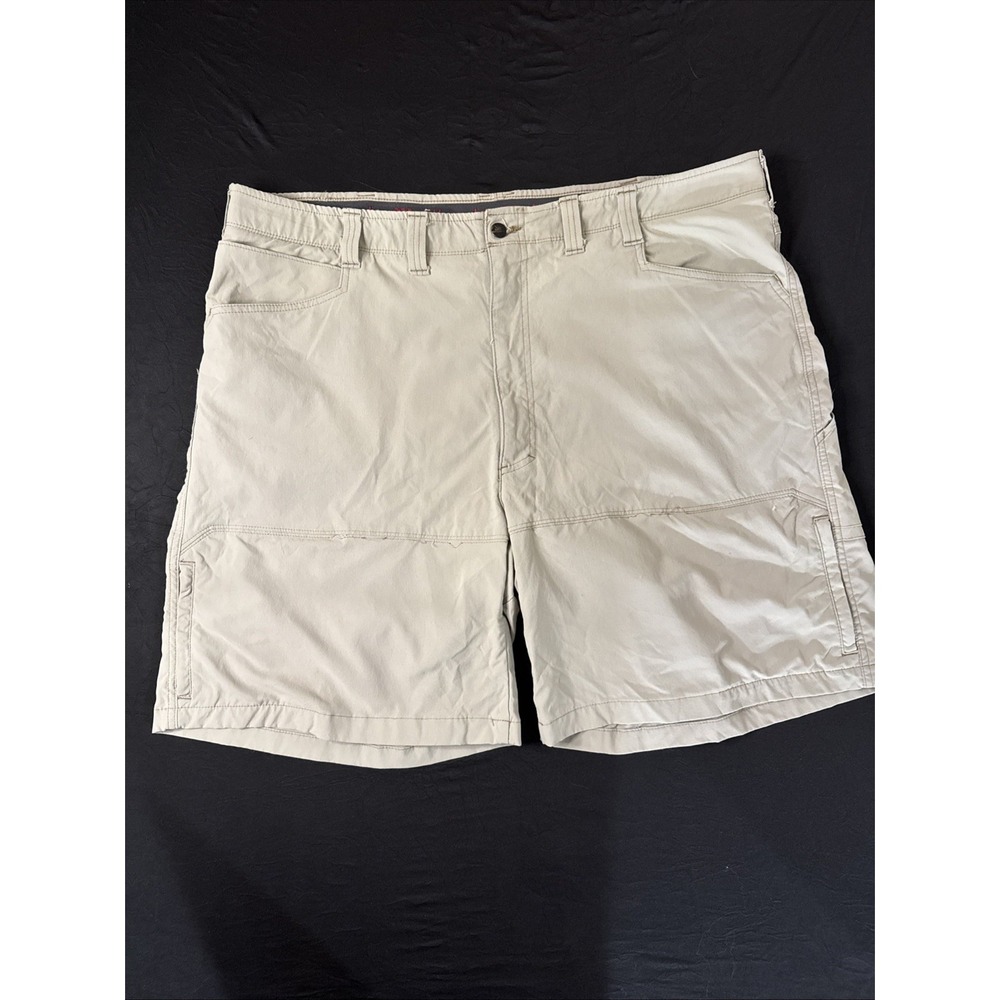WRANGLER Cargo Shorts Size 44 Khaki‎ Stretch Utility Pocket Hiking Outdoor